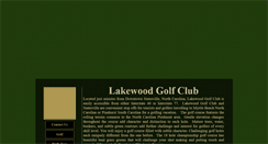 Desktop Screenshot of lakewoodgolfclub.net